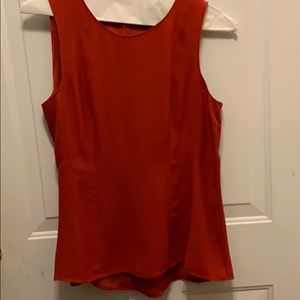 Red brick sleeveless top from Ann Taylor